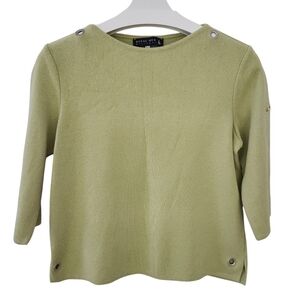 ROYAL MER Light Green Nautical Knit Sweater cotton blend – size 42 (US 10)